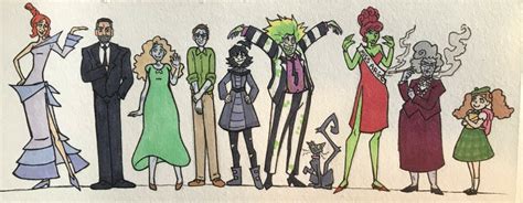 ArtStation - Beetlejuice Main Cast Character Designs