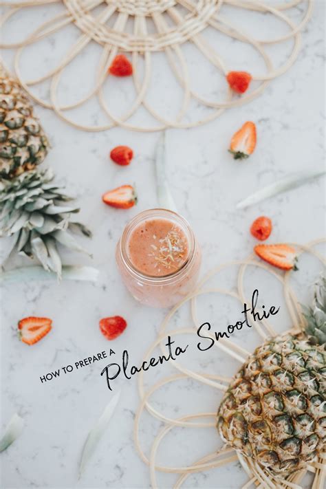 How to Prepare Placenta Smoothies | Placenta, Placenta recipes, Natural ...