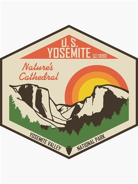 "Yosemite National Park" Sticker by moosewop | Redbubble | National park stickers, Yosemite ...