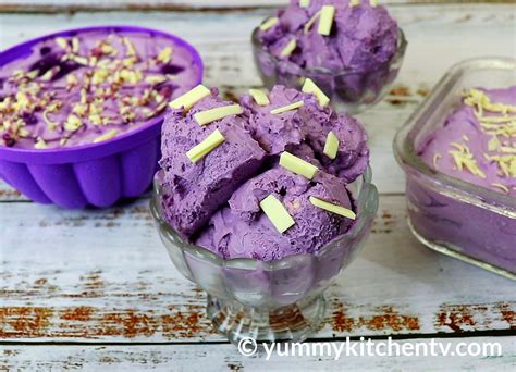 Ube Cheese Ice Cream - Yummy Kitchen