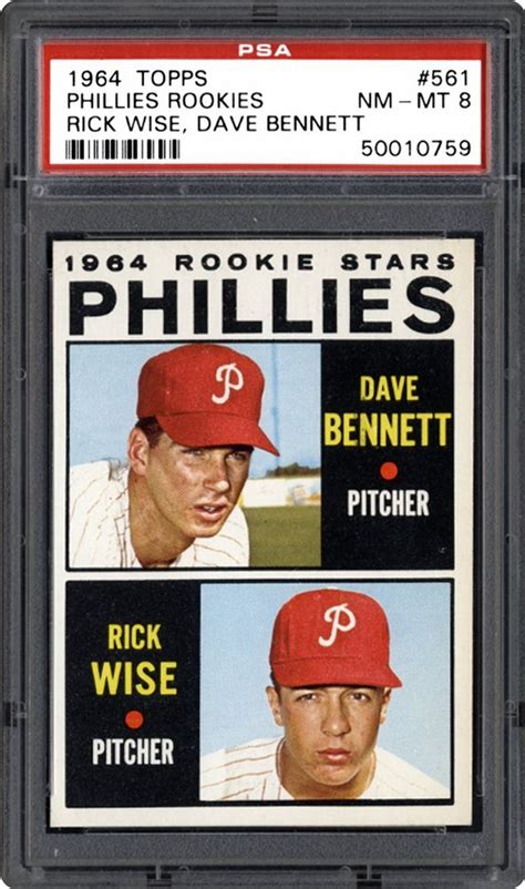 1964 Topps Phillies Rookies (Dave Bennett/Rick Wise) | PSA CardFacts®