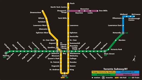 Toronto Subway Map - Toronto Tourism Guide