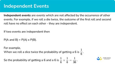 Independent Events - GCSE Maths - Steps, Examples & Worksheet