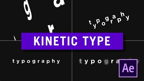 kinetic typography After Effects Tutorial - YouTube