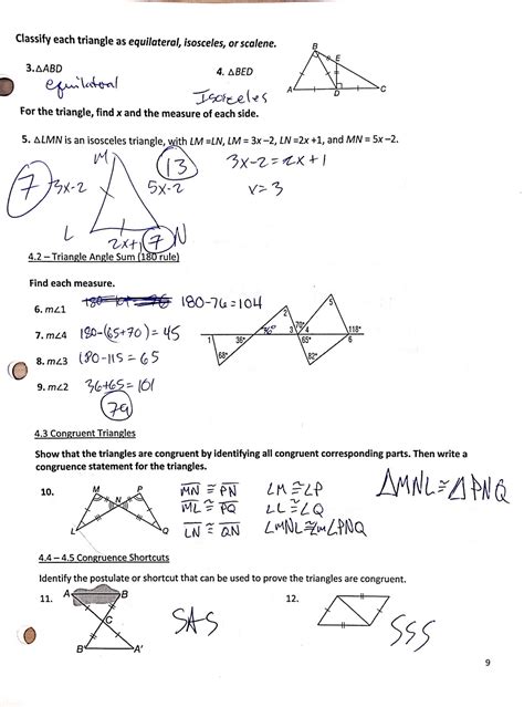 Mr. Suominen's Math Homepage: Geometry Practice Final Answers