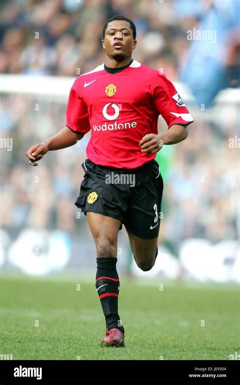 PATRICE EVRA MANCHESTER UNITED FC CITY OF MANCHESTER STADIUM MANCHESTER ENGLAND 14 January 2006 ...