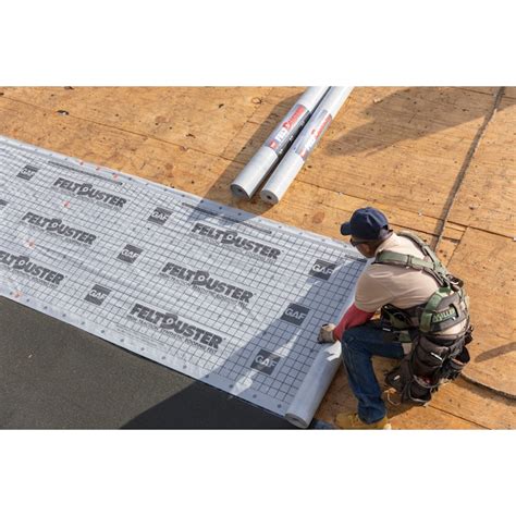 GAF FeltBuster 48-in x 250-ft 1000-sq ft Synthetic Roof Underlayment in ...