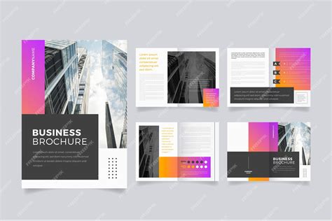 Free Vector | Marketing brochure template layout