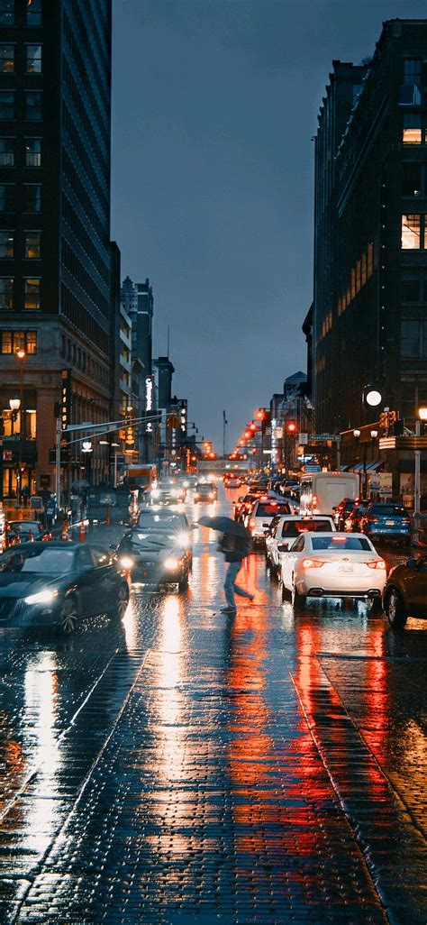 City life, city, nights, rain, street, HD phone wallpaper | Peakpx