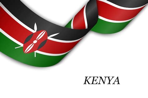 Free Vector | Kenya flag ribbon design