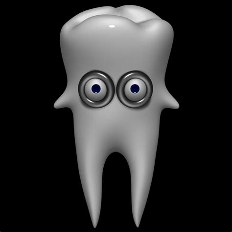 3d cartoon tooth model
