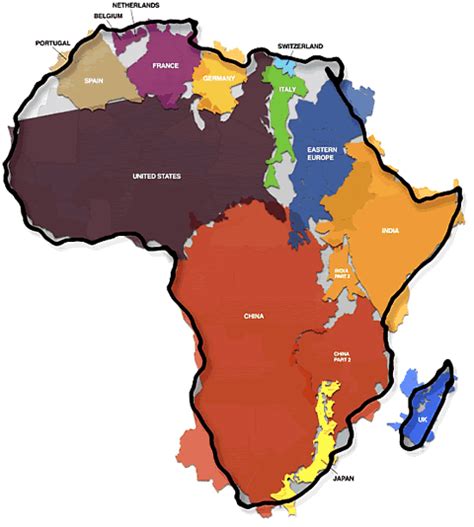 The true size of Africa, the fertile continent | Culture Learner