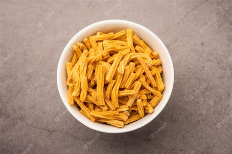 Premium Photo | Salted soya sticks indian namkeen food