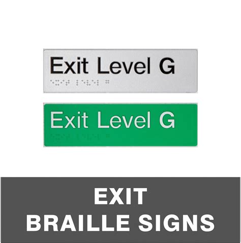 Braille_Exit - Discount Safety Signs New Zealand