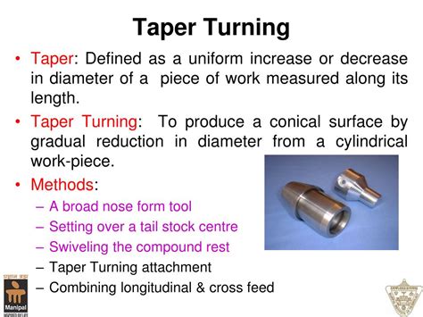 Taper Turning Methods In Lathe Machine Basic Types Of A, 52% OFF