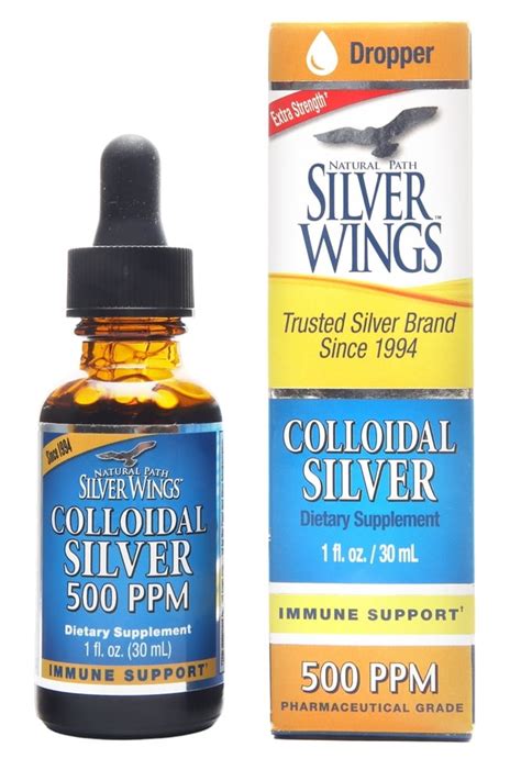 Natural Path Silver Wings - Colloidal Silver 500 Ppm - 1 fl. oz. - Walmart.com - Walmart.com