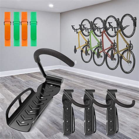 Pack Garage Bike Rack Wall Mount Organizer Bike Hook Bicycle Hanger ...