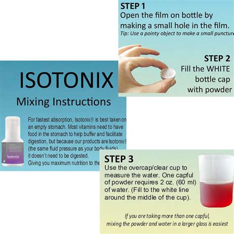 Isotonix Mixing Instructions How To