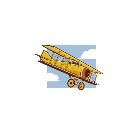 Premium Vector | Vintage airplane