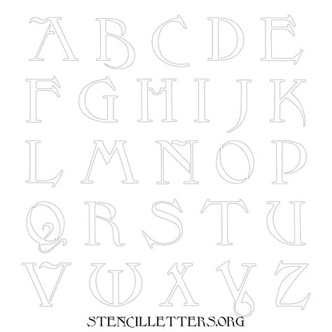 4 Inch to 10 Inch Uppercase & Lowercase Alphabet Stencils (Al - Stencil Letters Org