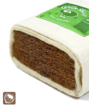 The Little Green Sheep 140x70cm Natural Coir Cot Bed Mattress - cot bed ...