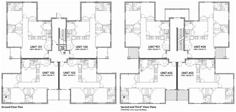 12 Unit Apartment Building Plans | Printable Templates Free