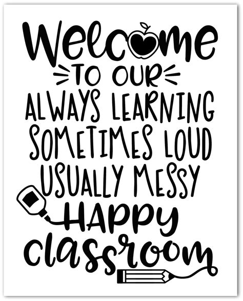 Happy Classroom Free Printable in 2020 | Free classroom printables, Free classroom, Classroom ...
