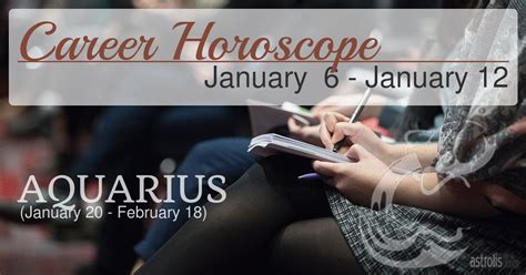 Aquarius Career Horoscope for January 6