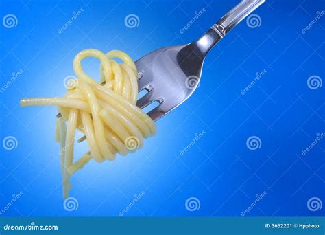 Pasta on fork stock image. Image of chef, ingredient, close - 3662201