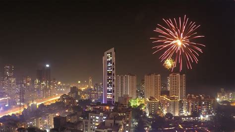 Diwali Lights and Fireworks in Mumbai | Timelapse || - YouTube