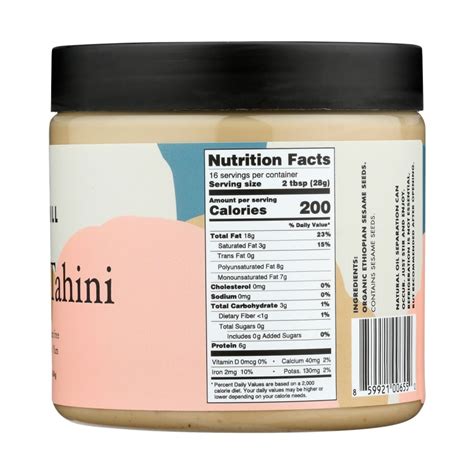 New York Seed & Mill Organic Tahini 16oz – Terra Powders