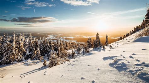 Sunny Winter Landscape Wallpapers - Wallpaper Cave