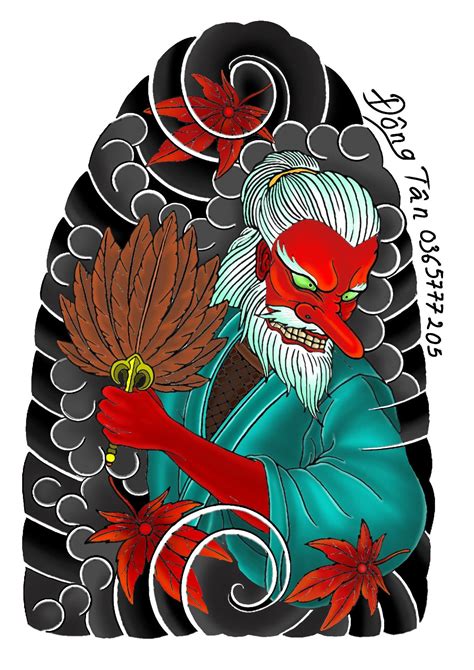 Tengu tattoo - hình xăm tay lững | Nghệ thuật nhật bản, Monster tattoo ...