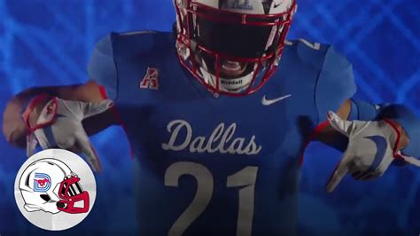 NEW SMU "Dallas" Football Uniforms - YouTube