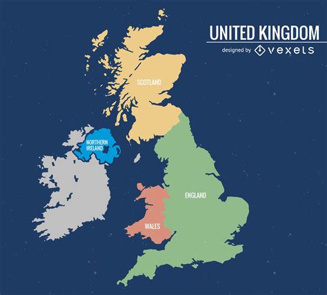 United Kingdom Map Vector Download