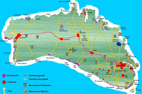 Mapas de Menorca | Menorca Diferente