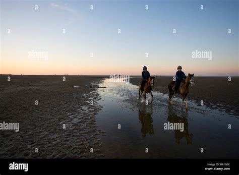 Holkham Beach North Norfolk England after sunset Stock Photo - Alamy