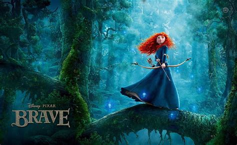 🔥Brave Poster Movie Merida Pixar Princess Blue (800x492) - #231927