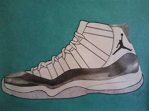 Shoe Drawing Jordans at GetDrawings | Free download