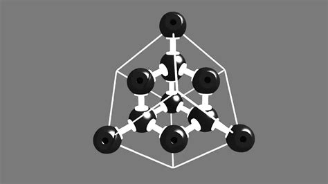 Diamond 3D plastic model. Atomic structure. - YouTube