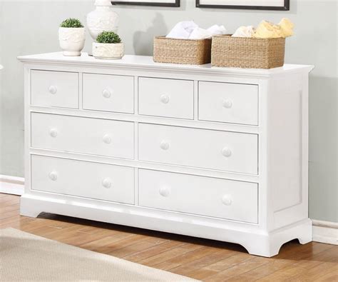 8 Drawer Dresser in White Finish | Allen House | Kids Solid Wood ...