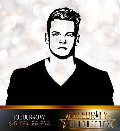 Joe Burrow Silhouette Artist Silhouettes Celebrity - Etsy