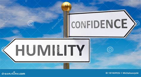 Confidence And Humility In A Balanced Life - Pictured As Words ...