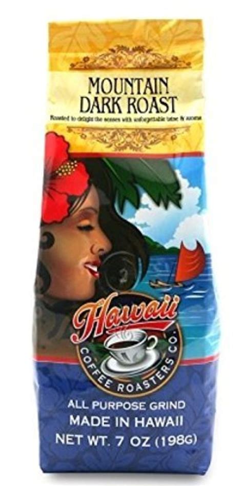 Hawaii Coffee Roasters Mountain Dark Roast All Purpose Grind Coffee 7 oz by Hawaii Coffee ...