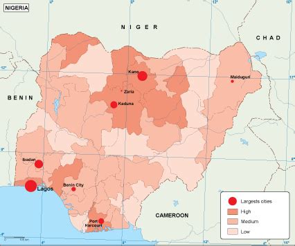 Nigeria Population Map