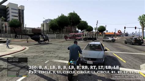 GTA V Spawn Sanchez Dirt Bike Cheat Code - YouTube