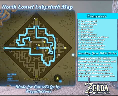 Botw lomei labyrinth map