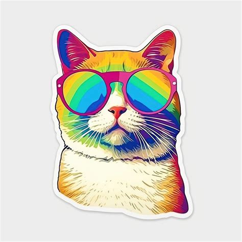 Cat wearing sunglasses art drawing | Premium Photo Illustration - rawpixel