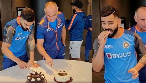 Virat Kohli Cake Cutting Video | Zee News Kannada