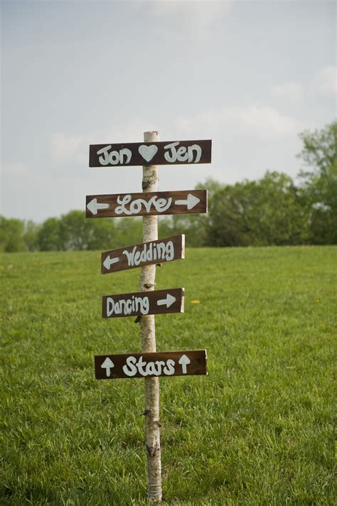 Rustic Wooden Directional Signs